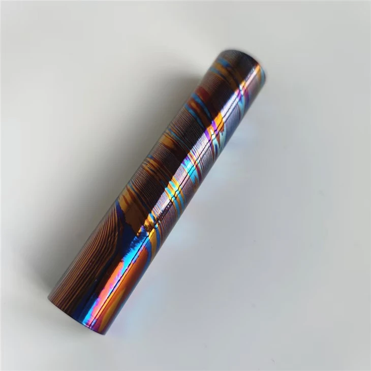 Titanium Damascus Rod (ti Damascus Rod),3 Alloys Mokuti Rod,0.8